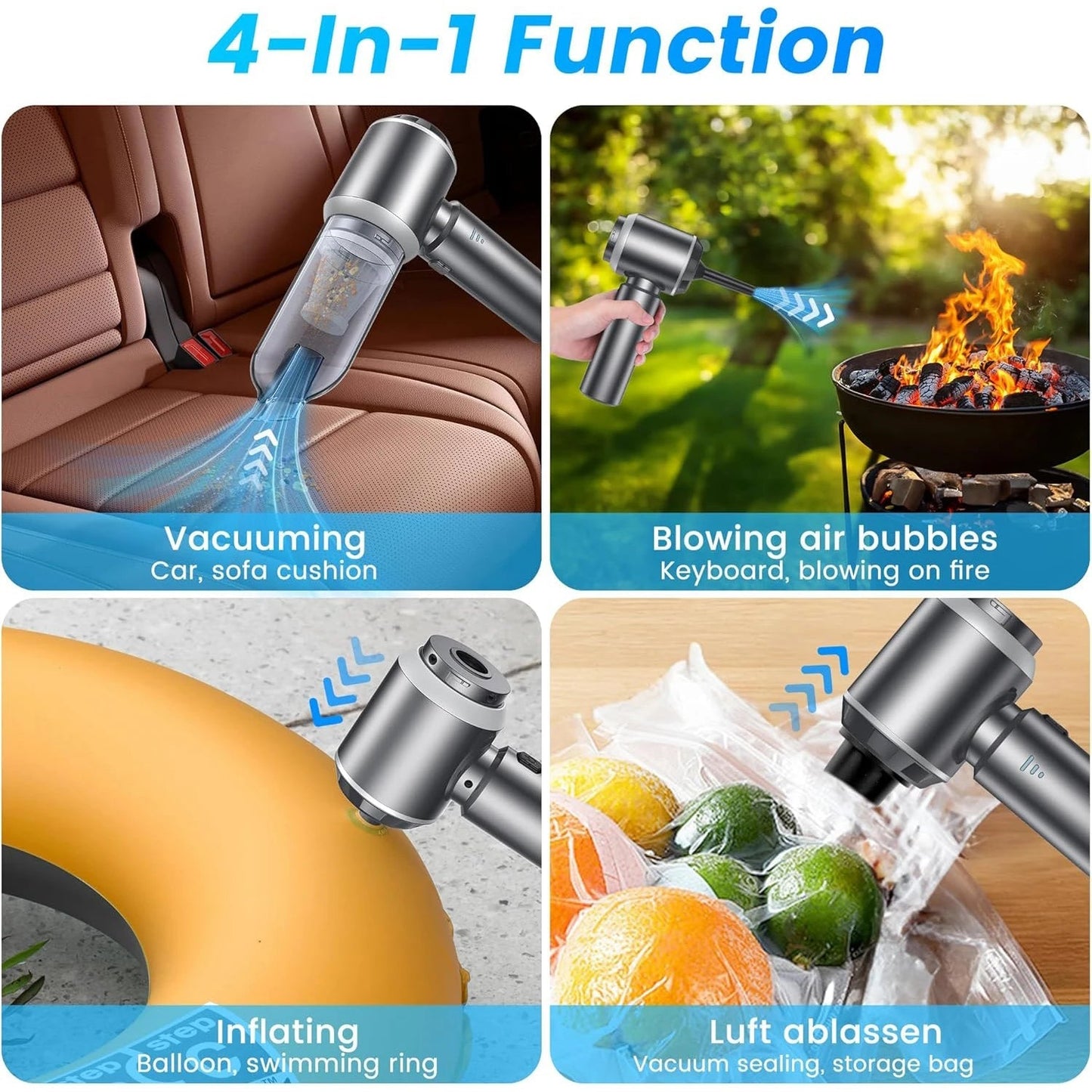 4 in 1 Portable Vacuum Cleaner