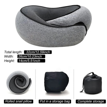 Memory Foam Neck Pillow Travel Snail Design