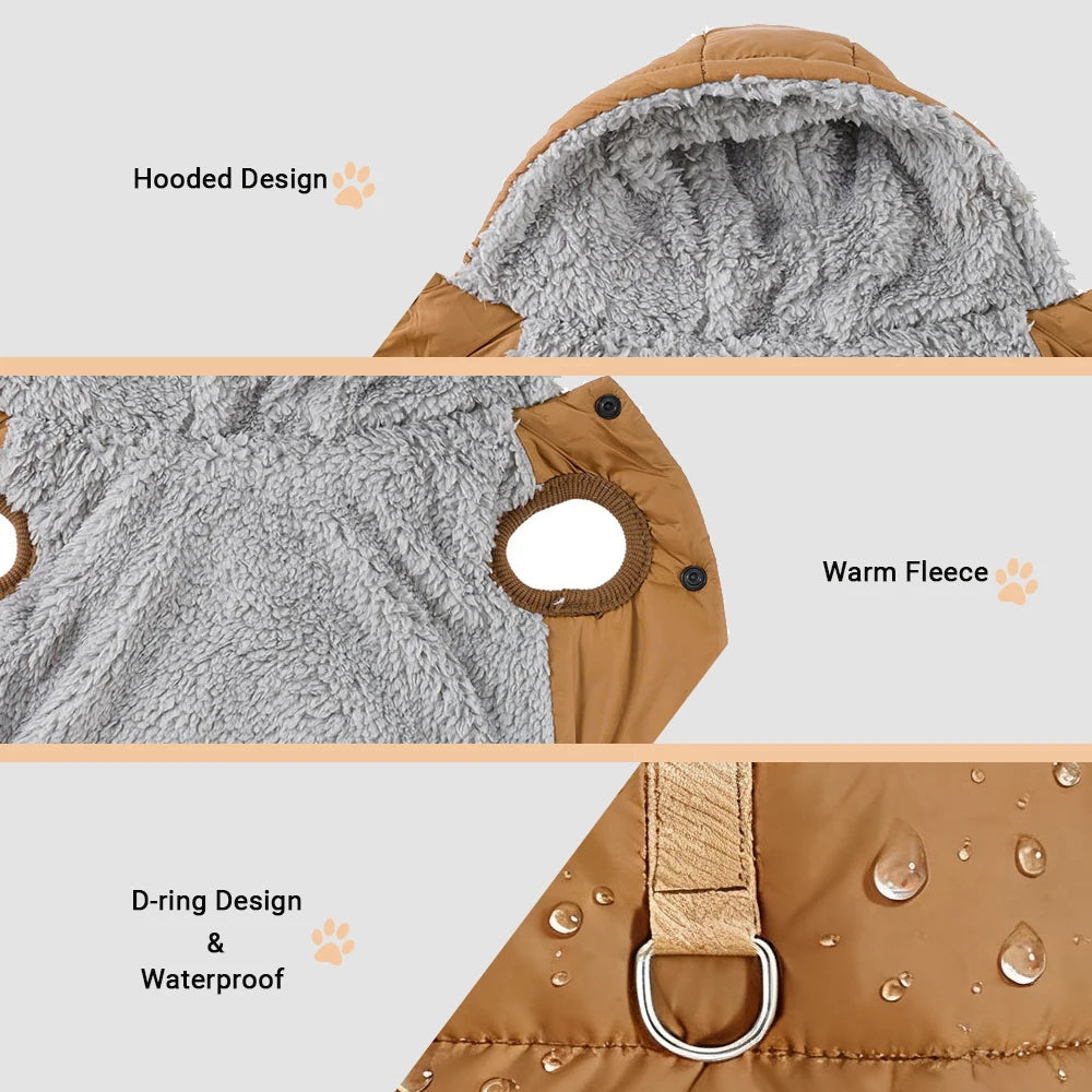 Cozy Hooded Pet Jacket