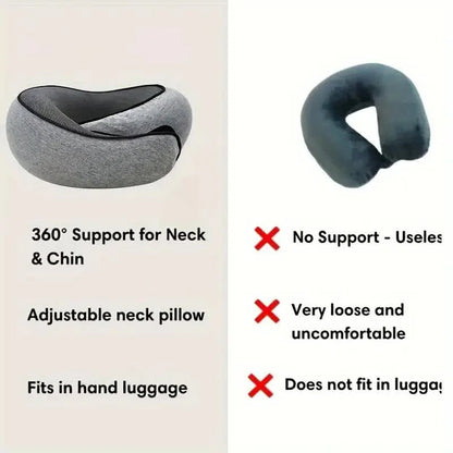 Memory Foam Neck Pillow Travel Snail Design