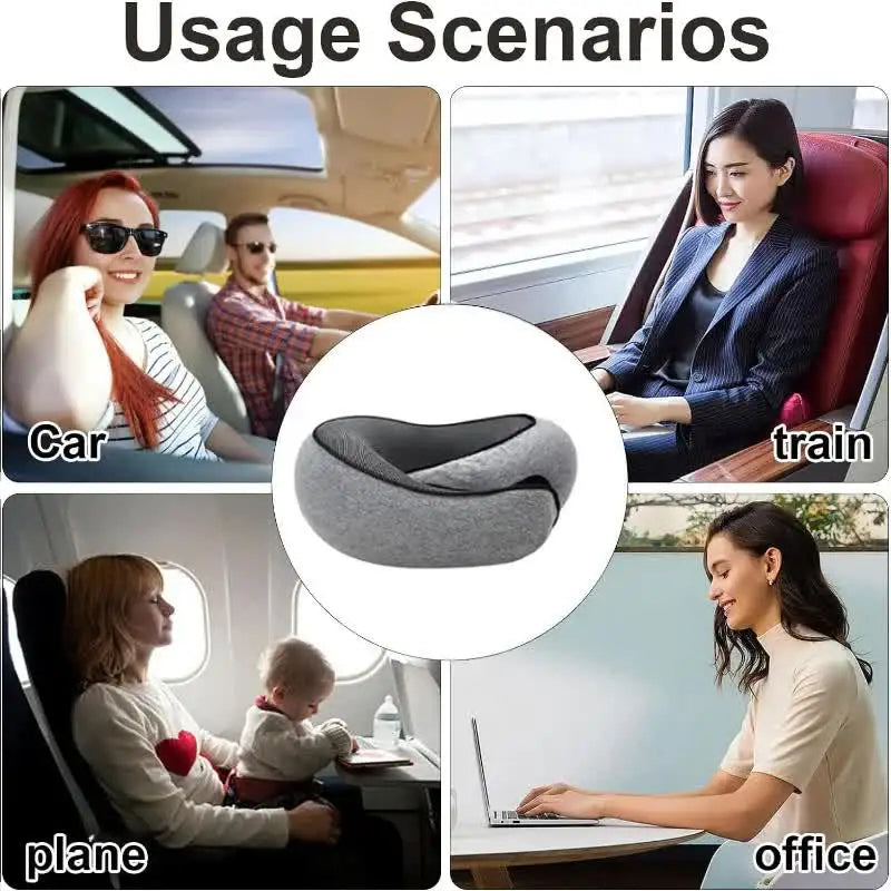 Memory Foam Neck Pillow Travel Snail Design